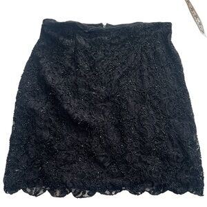Beaded lace skirt